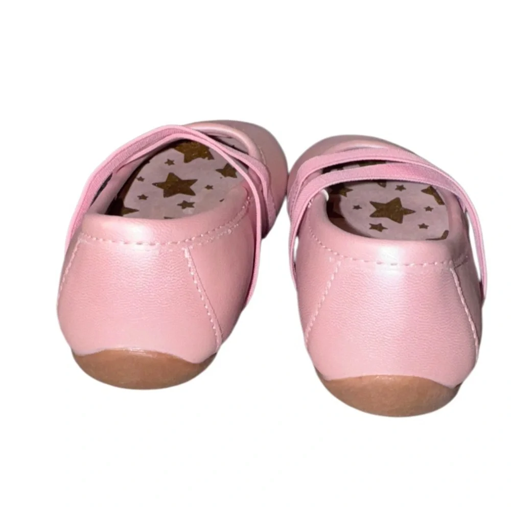 Wrn 1X 🐤 LIVIE AND & LUCA pink ballet flats girl’s shoes size 5